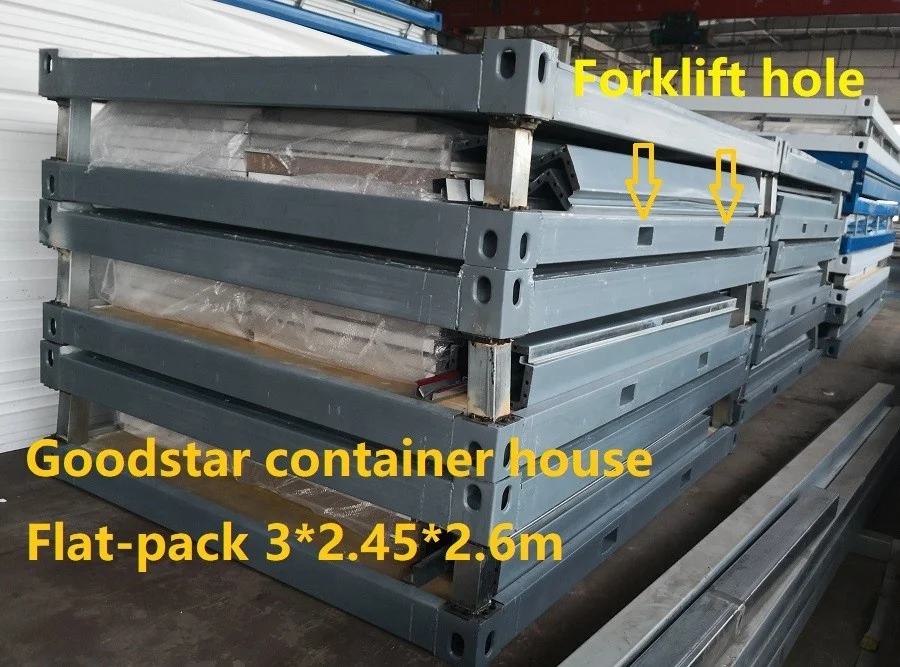 Cheap easy installation light steel fire proof tiny homes prefabricated small container house