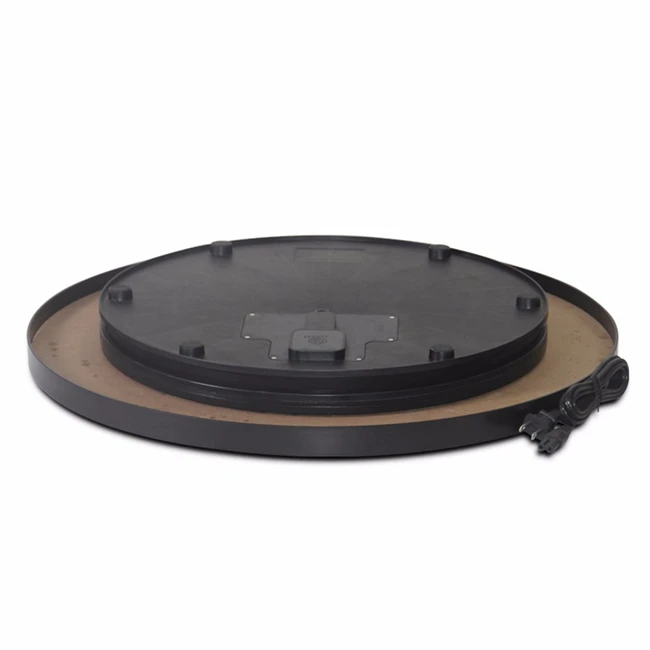 White 25cm 3D LED Photo 360 Degree Electric Rotating Turntable for Photography Jewelry Show Video Max Load 10kg