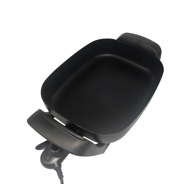 Wholesale OEM Best Price Korean Fashionable Electric Pan Dishwasher Safe Non-stick Black Electric Skillet