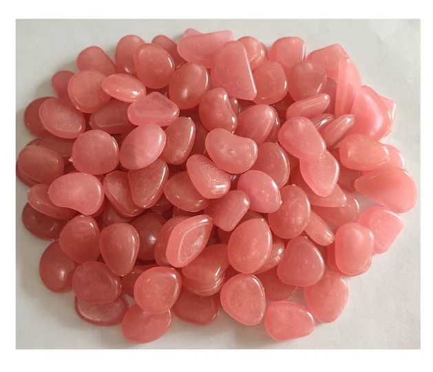 Garden Walkway Photo Luminescent Glow Stone in Night the Dark Pebble