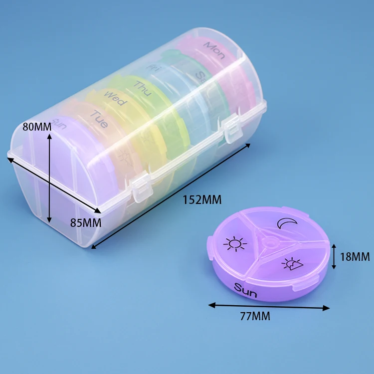Контейнер для лекарств коробка таблеток органайзер на неделю пастильеро