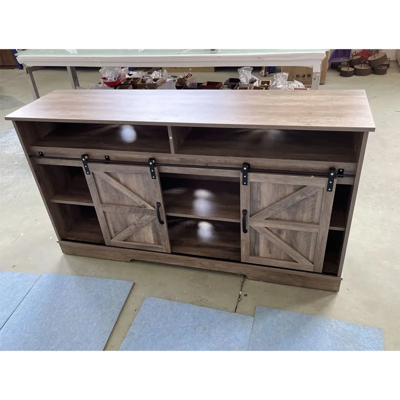wholesale solid  retro Particle Board extra long tv bench for furniture