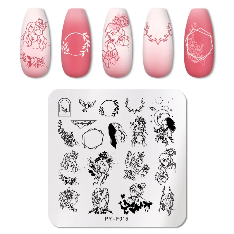 OEM ODM New Original Design X-Series Stainless Steel French Template Nail Art Stamping Plates For Wholesale