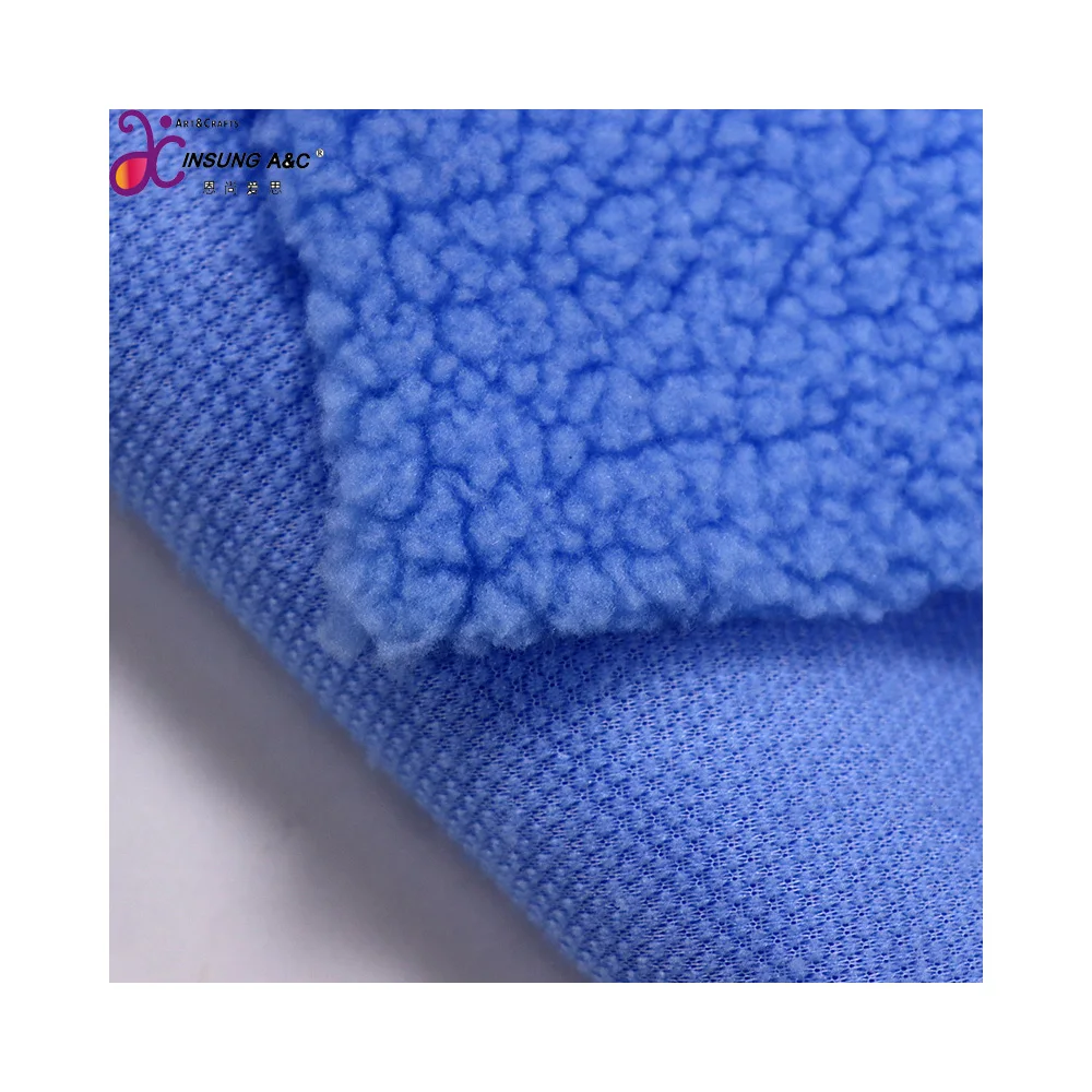 High Quality Double Side Micro Kint Wool Winter Sherpa Lining Lamb Sherpa Fleece Fabric for Garment