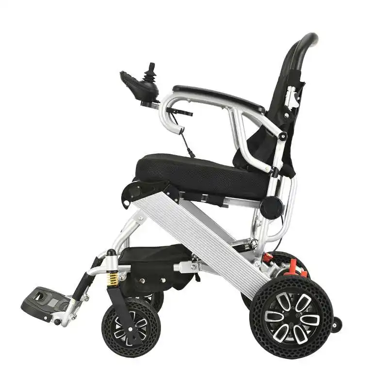 2021 New Design Lithium Battery Lightweight Power Wheelchair Folding Electric Wheelchair In Stock