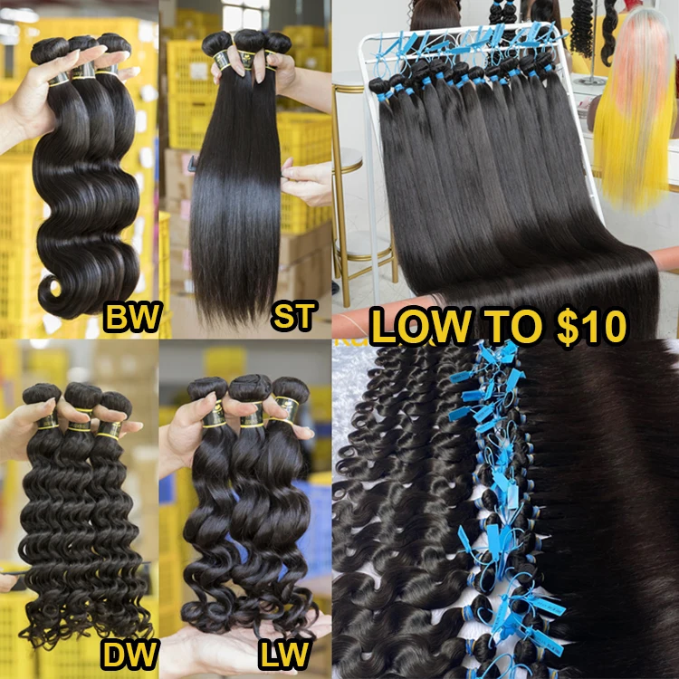 grade 10a raw mink brazilian hair virgin cuticle aligned,blue band hair bundles cuticle aligned brazilian straight hair