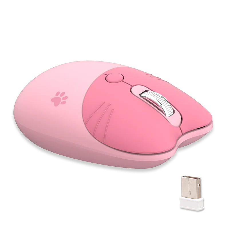 Factory Wholesale Price Cute Optical Mouse 1000 1200 1600 Adjustable DPI OEM/ODM Wireless Desktop Laptop 2.4GHz Mouse