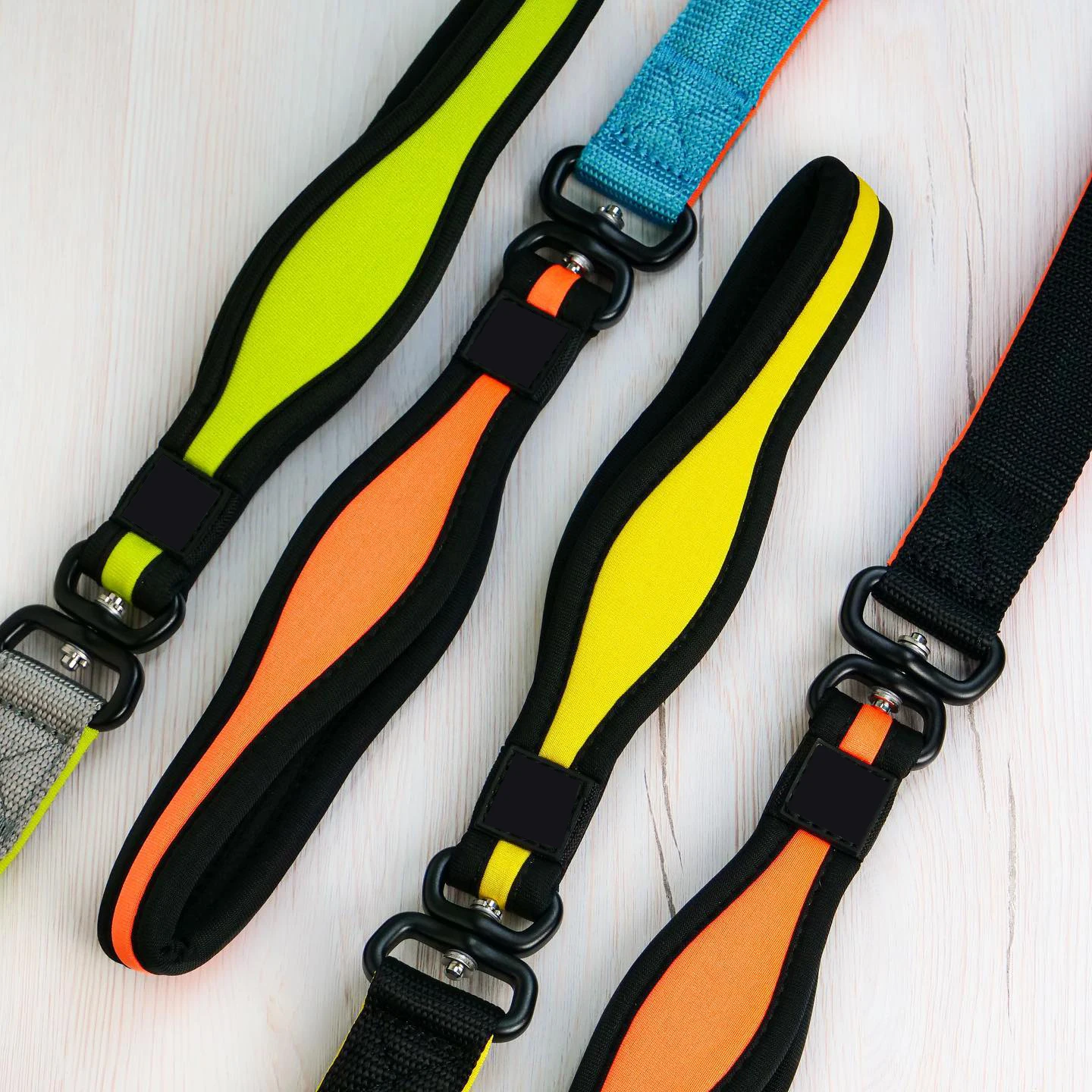 OEM ODM  Nylon Combat dog Lead with Frog Clip Neoprene Padded Soft Handle dog leash and collar