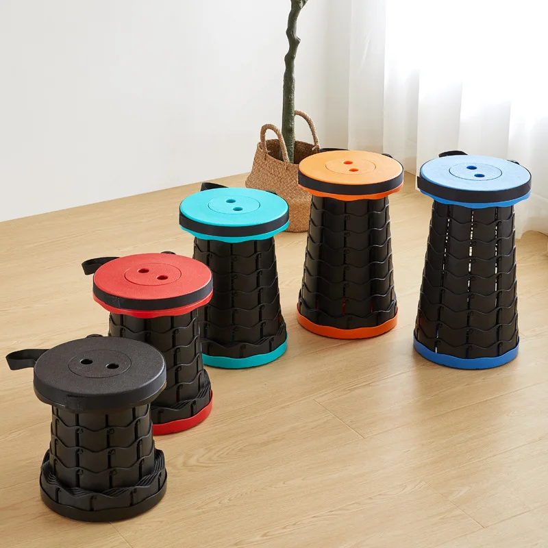 Telescopic Portable Folding Retractable Lightweight Folding Camping Stool fish stool easy to store Height Adjustable outdoorSeat