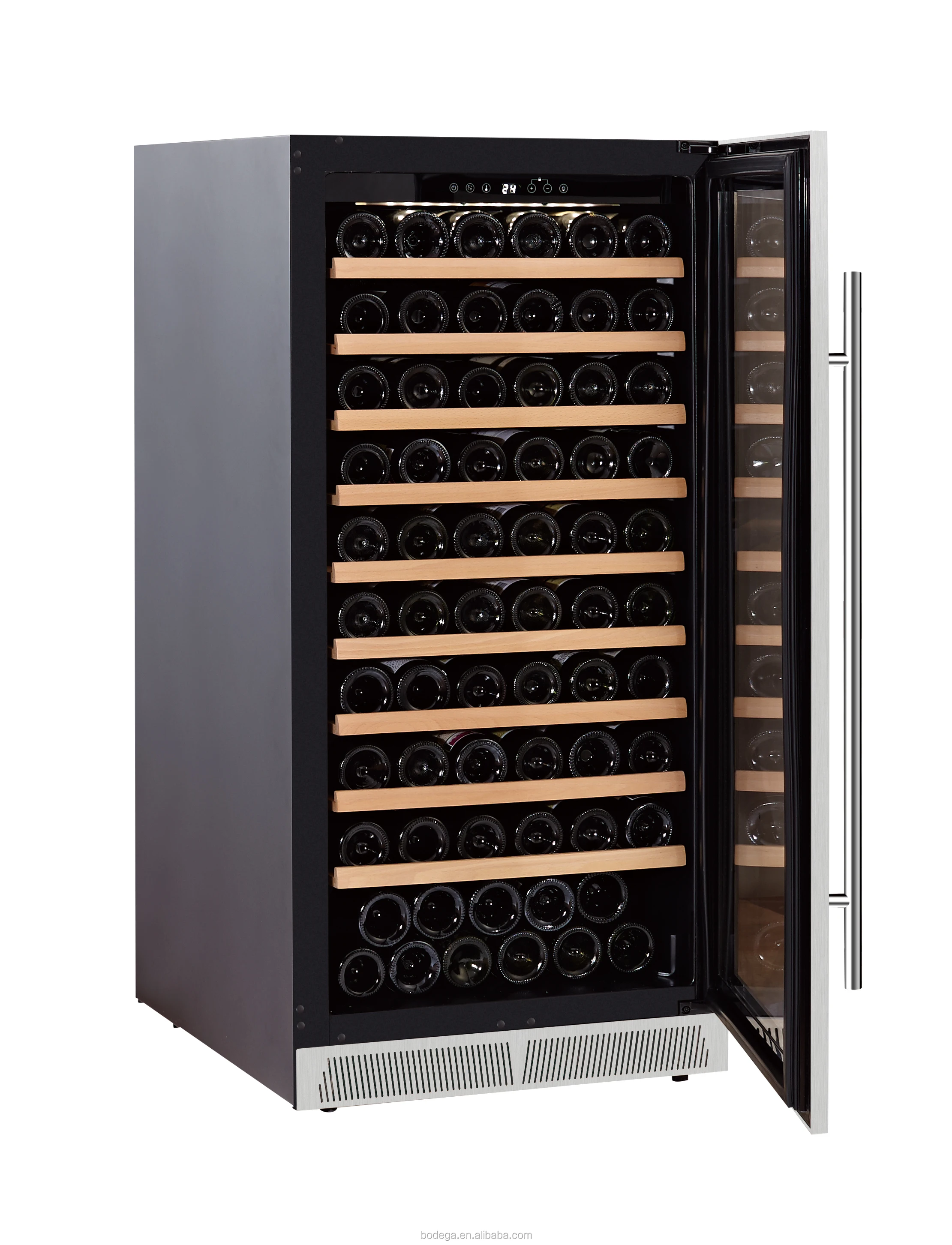 Wine Refrigerators Wooden Cooler refrigerator Wine Cellar Bar Freezer For Sale High-End Free Standing wine chiller OEM