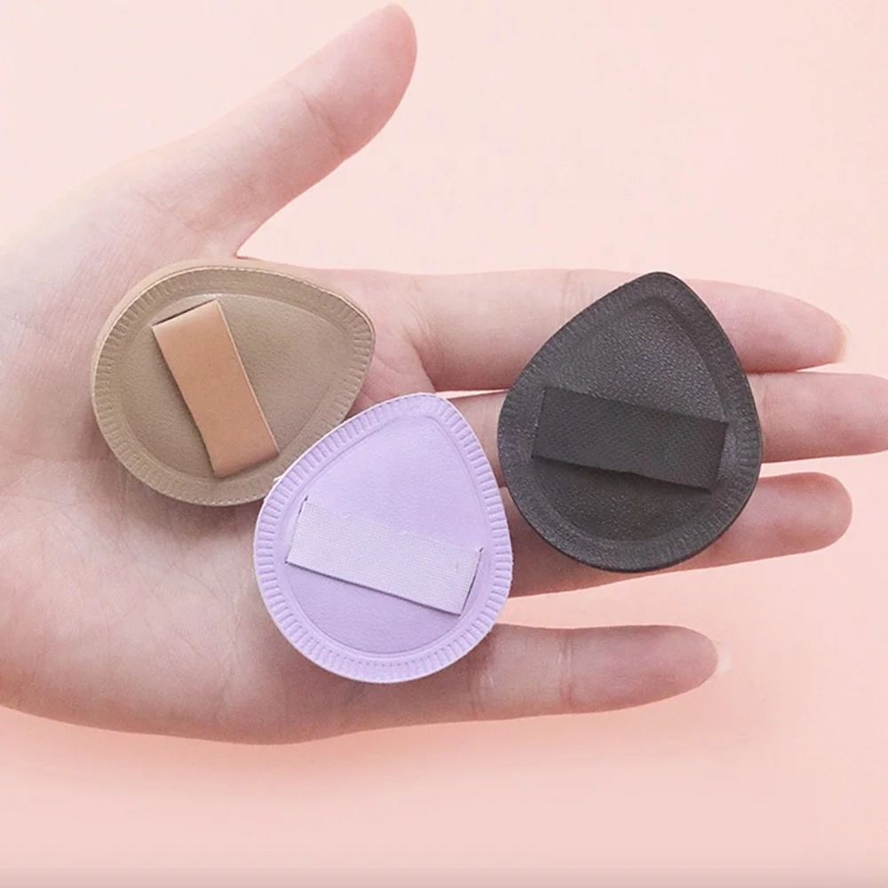 Mini NBR Leather Powder Puff Makeup Soft Foundation Powder Sponge Puff Beauty Tools Makeup Accessories