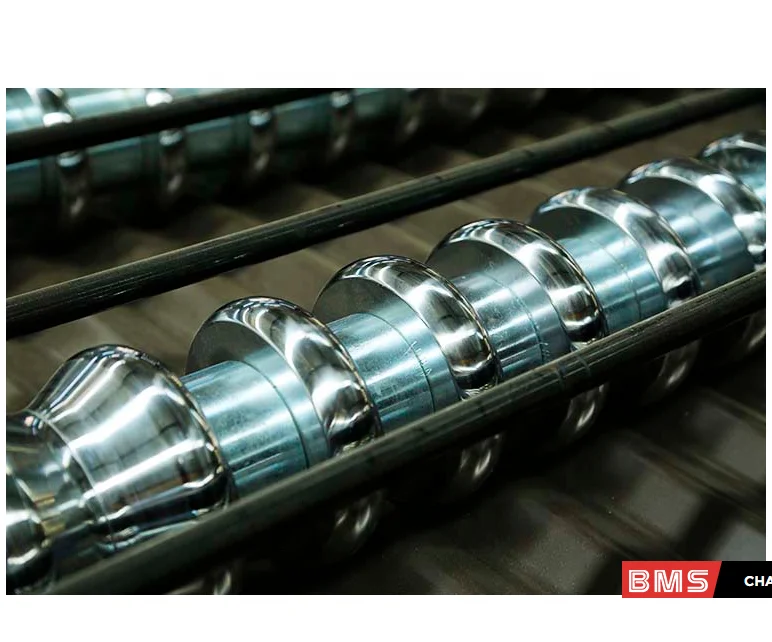 Double Layer Roll Forming Machine Steel Tile Hydraulic Automatic Manual Decoiler 12-15m/min 0.3-0.8mm 18 Stations Green+orange