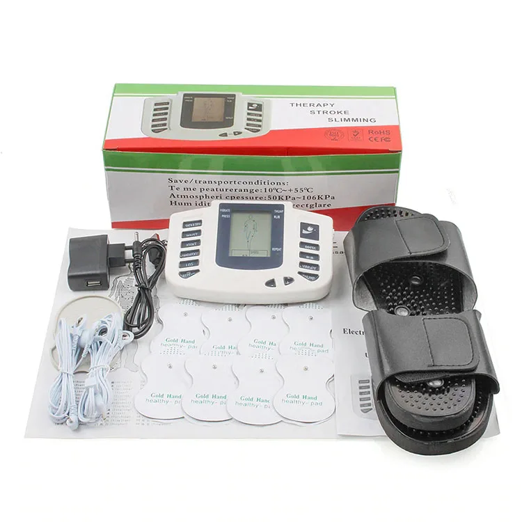 Unit Muscle Stimulator Electronic Pulse Massager Reusable Electrode Pads