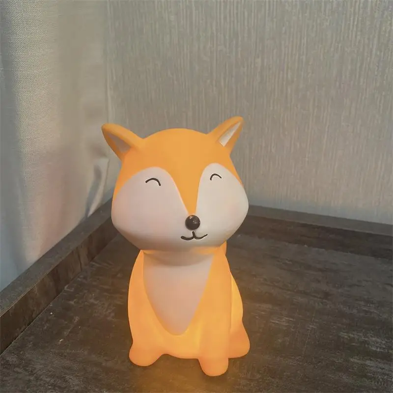Light Up  Battery Operated Warm White Lights Fox Night Light
