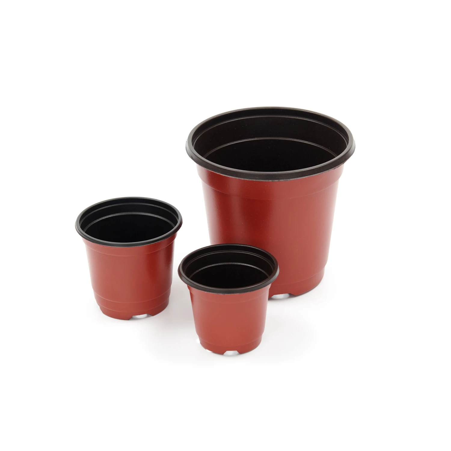 Wholesale Cheap Double Color Plastic Pot for plants flower nursery