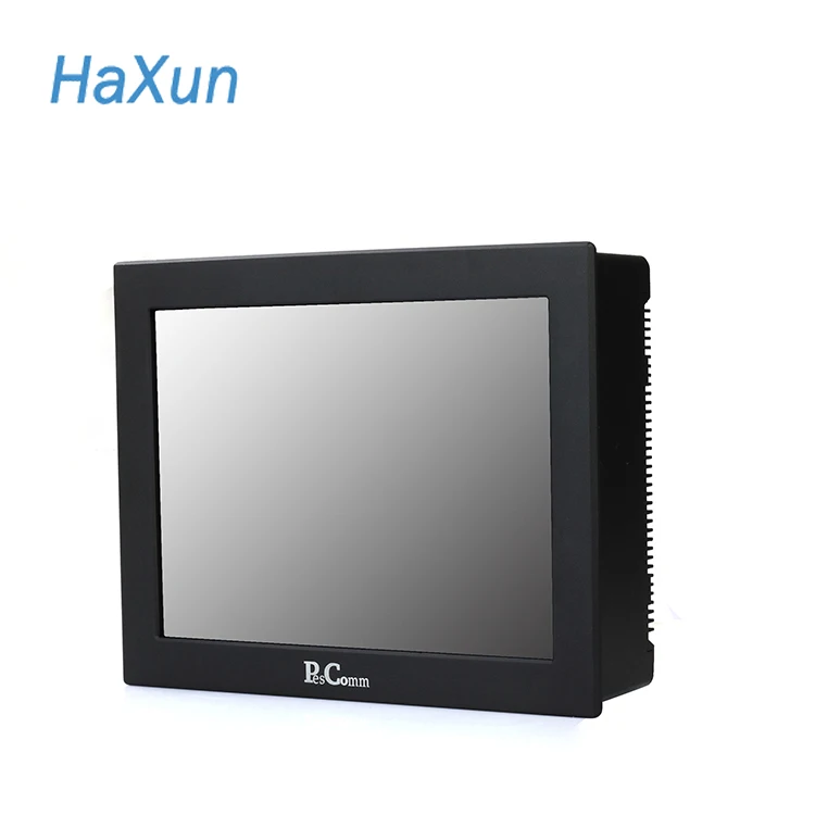 Low cost 10 inch touch panel pc for cnc machine 6-36v wide voltage 2 lan ports