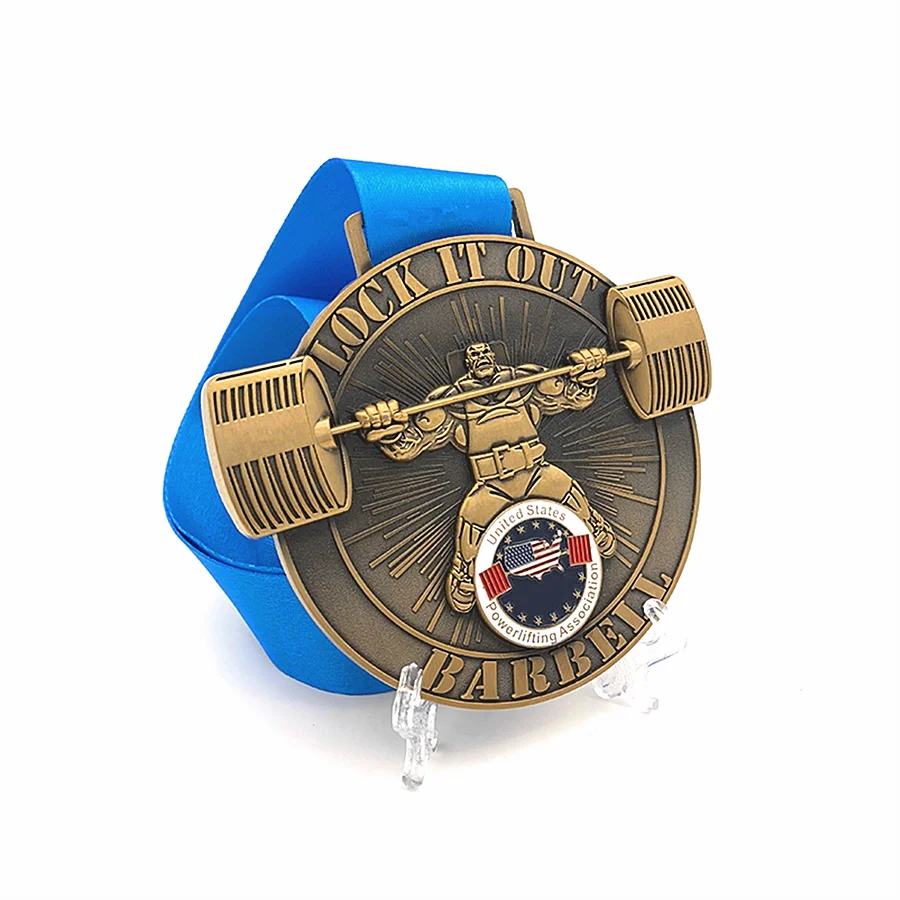 2024 Winner Products Metal Custom Logo Sports Boxing Awards Honor Diamond Royal Medal Masonic Medal With Ribbon