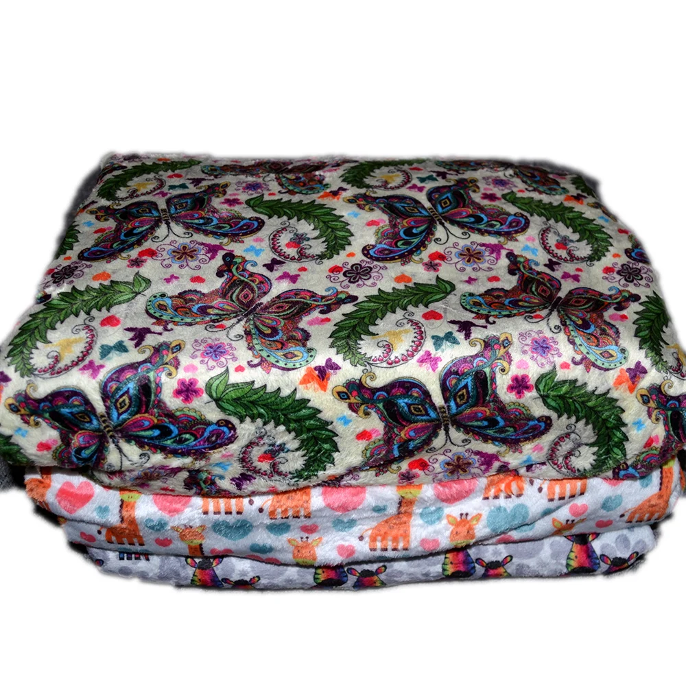 100% Polyester Knit Embossed Minky Dot Super Soft Bubble Chiffon Fabric