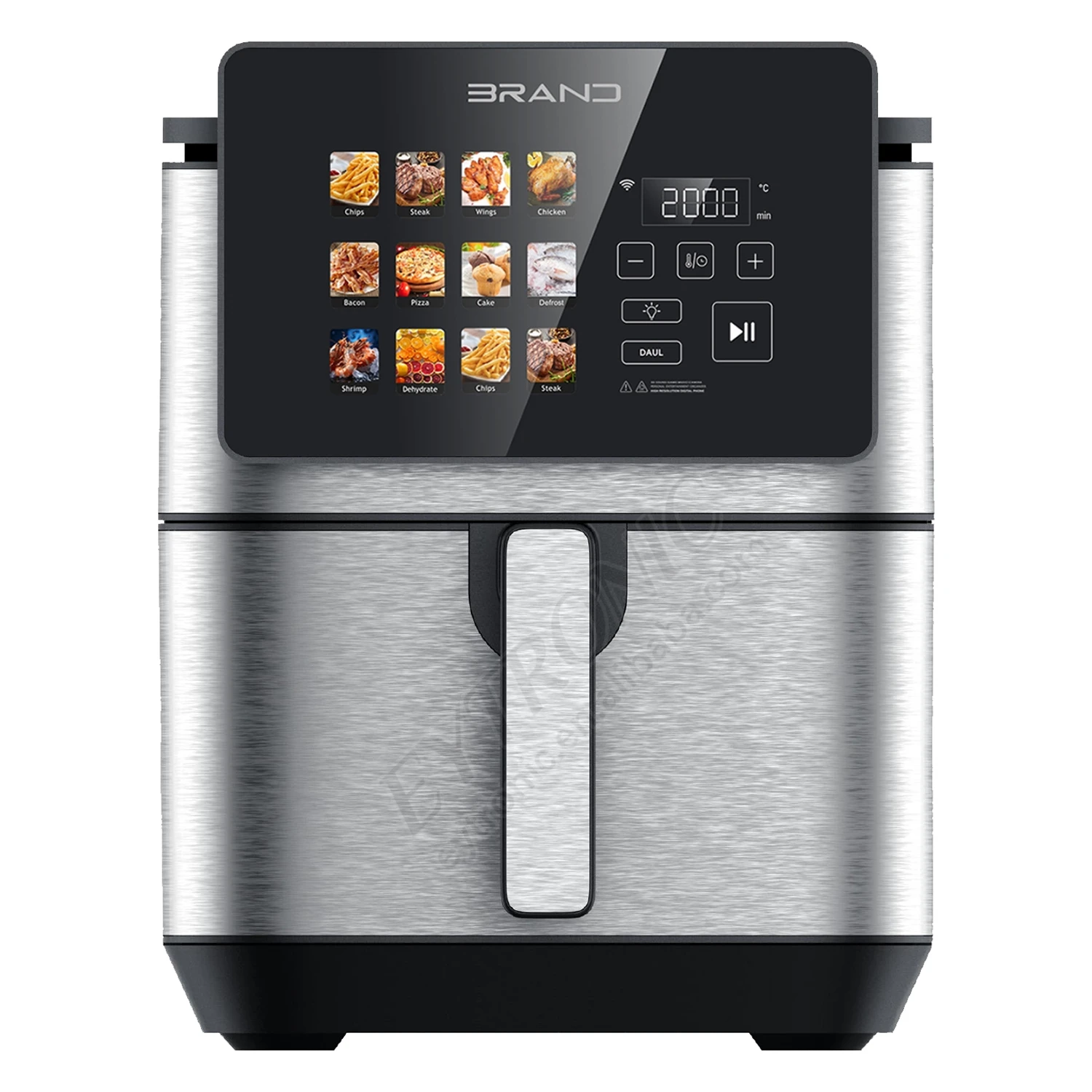 2024 5L 6L 7L 8L 10L freidora de aire Factory selling directly black 6.5L 8L smart air fryer digital air fryer with two elements