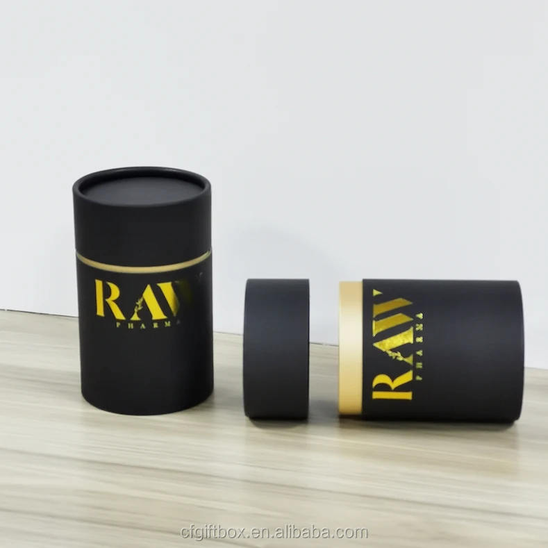 Custom Design Cardboard Circle Package Luxury Cylinder Packaging Tube Paper Round Box Gift Packing Print Label