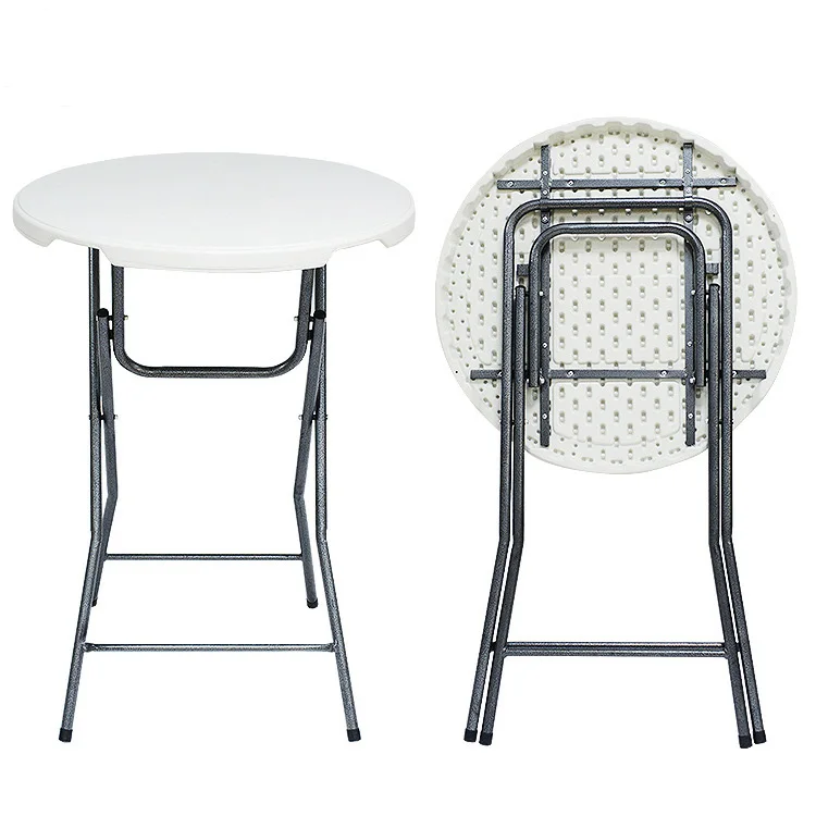 Cheap round folding banquet table for wedding event party, outdoor table and chairs