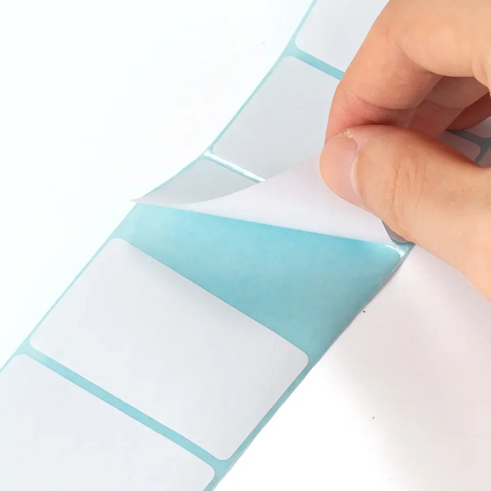 Factory Custom Product Labels Color Direct Thermal Labels High Quality Blank Barcode Thermal Sticker Roll 2.25 X 1.25 Paper Roll