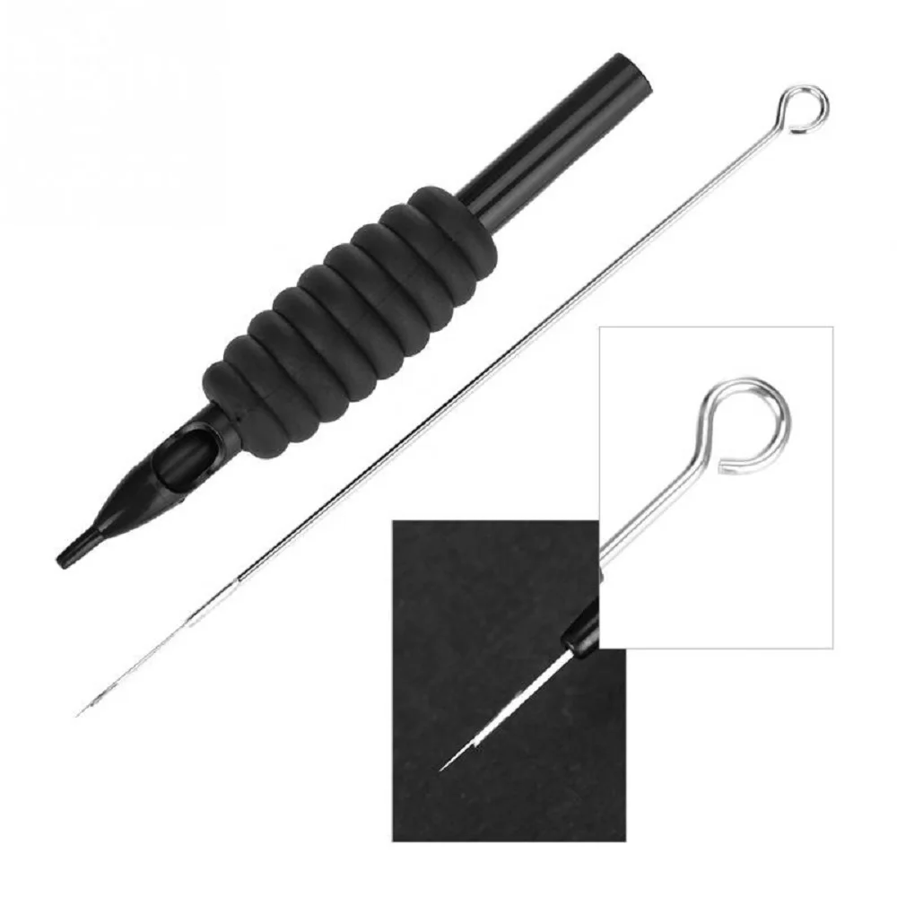 Disposable Sterile Tattoo Machine Gun Grip Needle Silicone Grip Permanent Makeup Beauty Tool Tattoo Tube