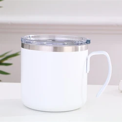 2023 Hot Selling Double Layer 304 Stainless Steel Tumbler Wholesale creative Mug Stainless Steel Coffee Mugs With Handle