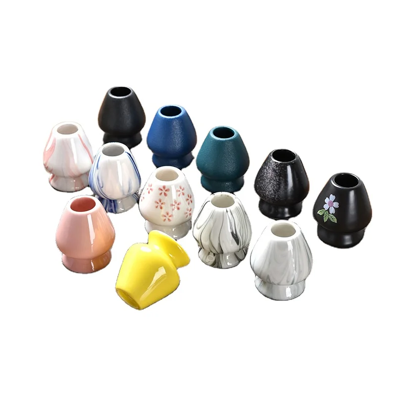 Wholesale Different Color Round Matcha  Chasen Holder Japanese Matcha Tea Whisk Holder