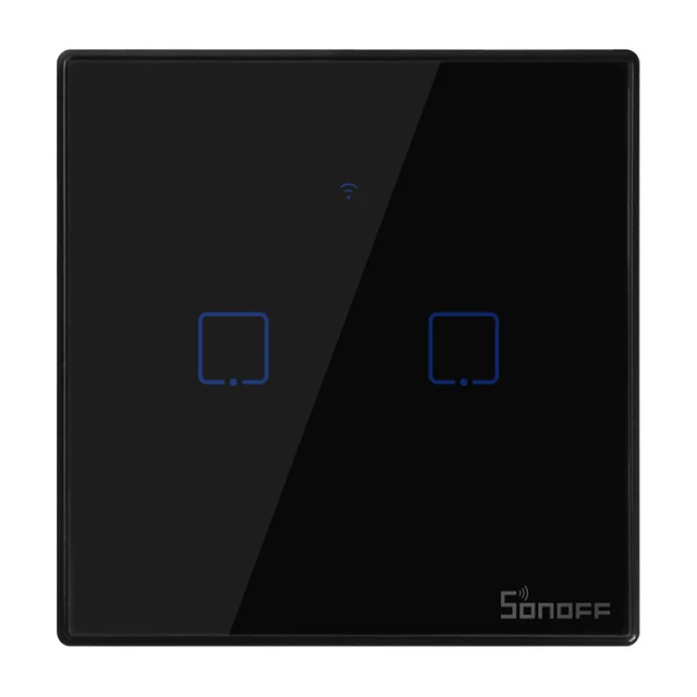 Sonoff Factory Prices T3 EU 2C/2Gang Smart Home Alexa Google home Voice Control Wireless Remote Control Wall Wifi Smart Switch