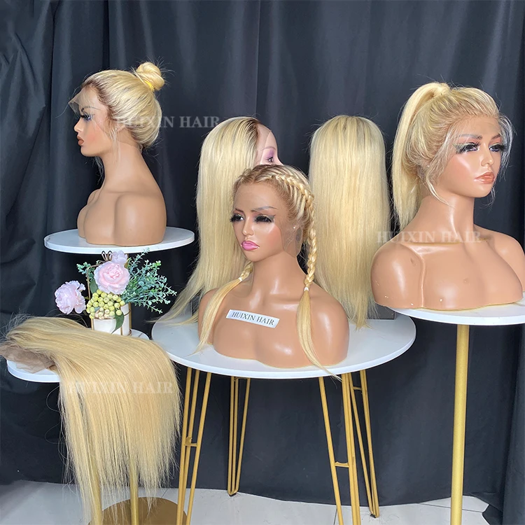 180 Density Factory 8a 9a 12a Wholesale best quality 100% Virgin remy human hair silky straight 613 full lace wig