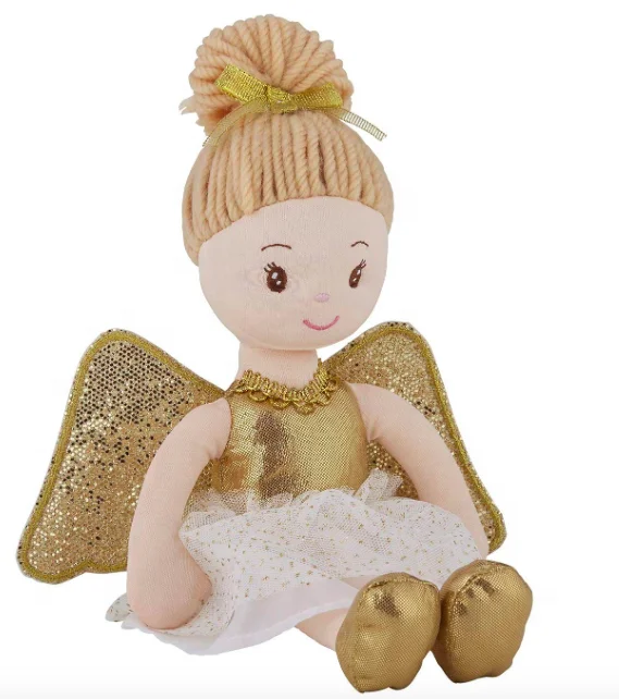 Personalized Sweetheart Girl Plush Doll with Wings
