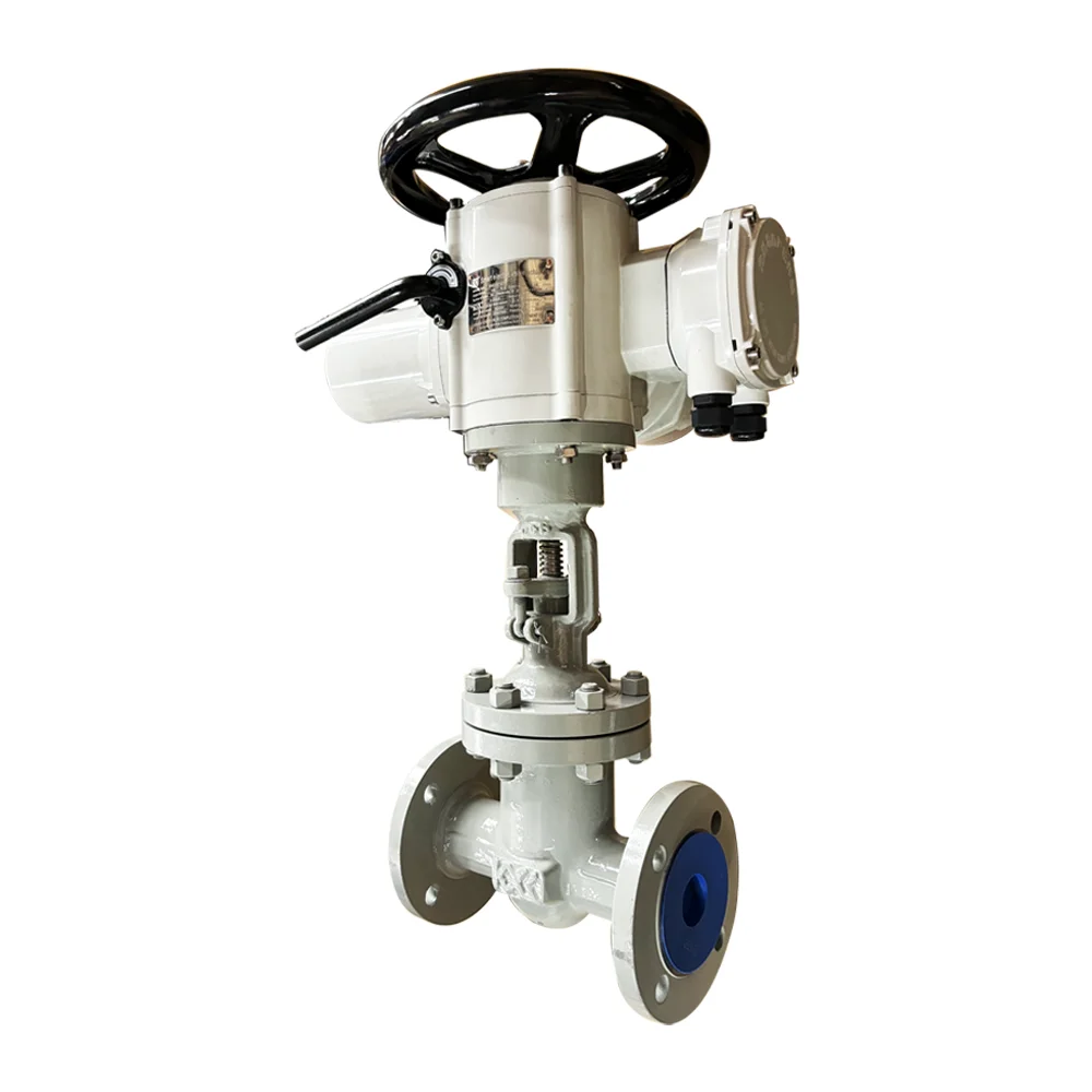 GB Standard water carbon steel WCB rising stem flange Electric Actuator metal seat gate valve