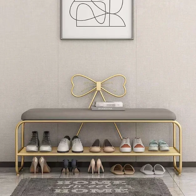 House hold shoe changing stool long bench shoe rack shoe cabinet seat stool