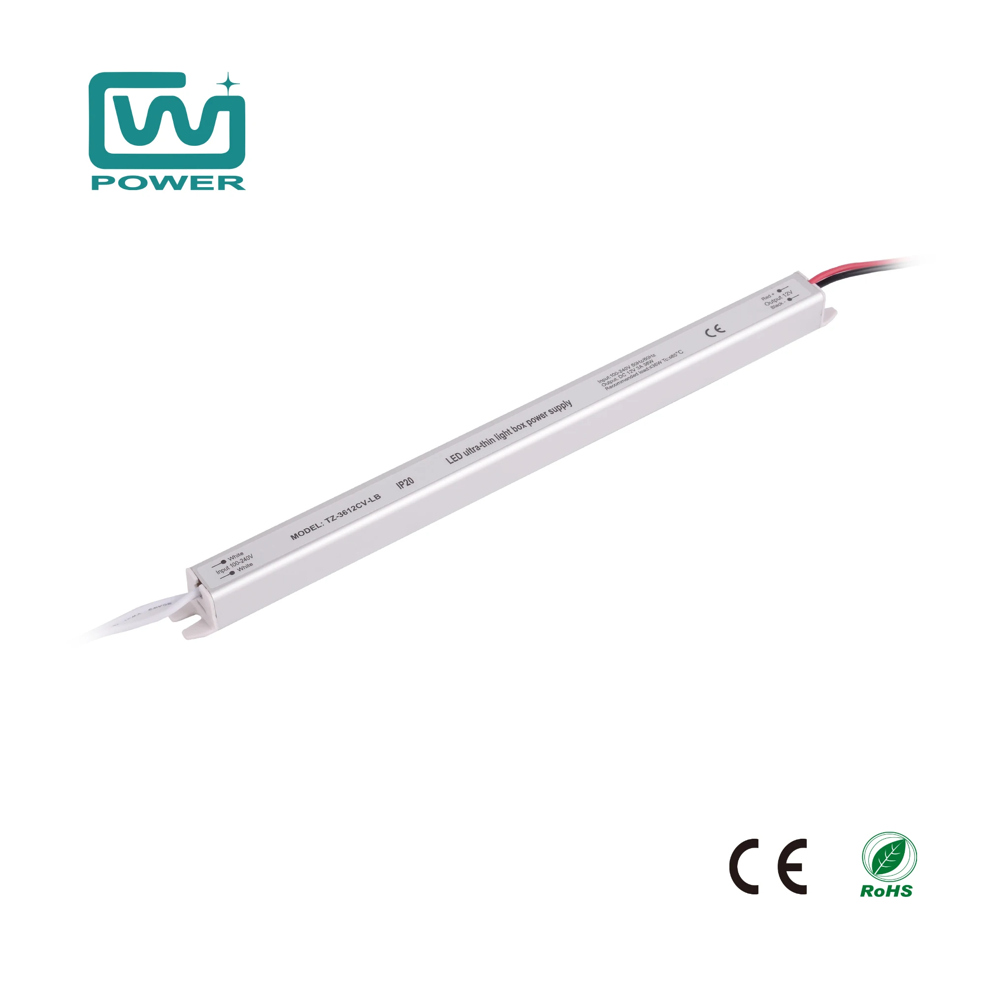 TZ-3612CV-LB  12V 3A 36W 12W 18W 24W 36W 48W 60W 72W 24V Slim LED Driver