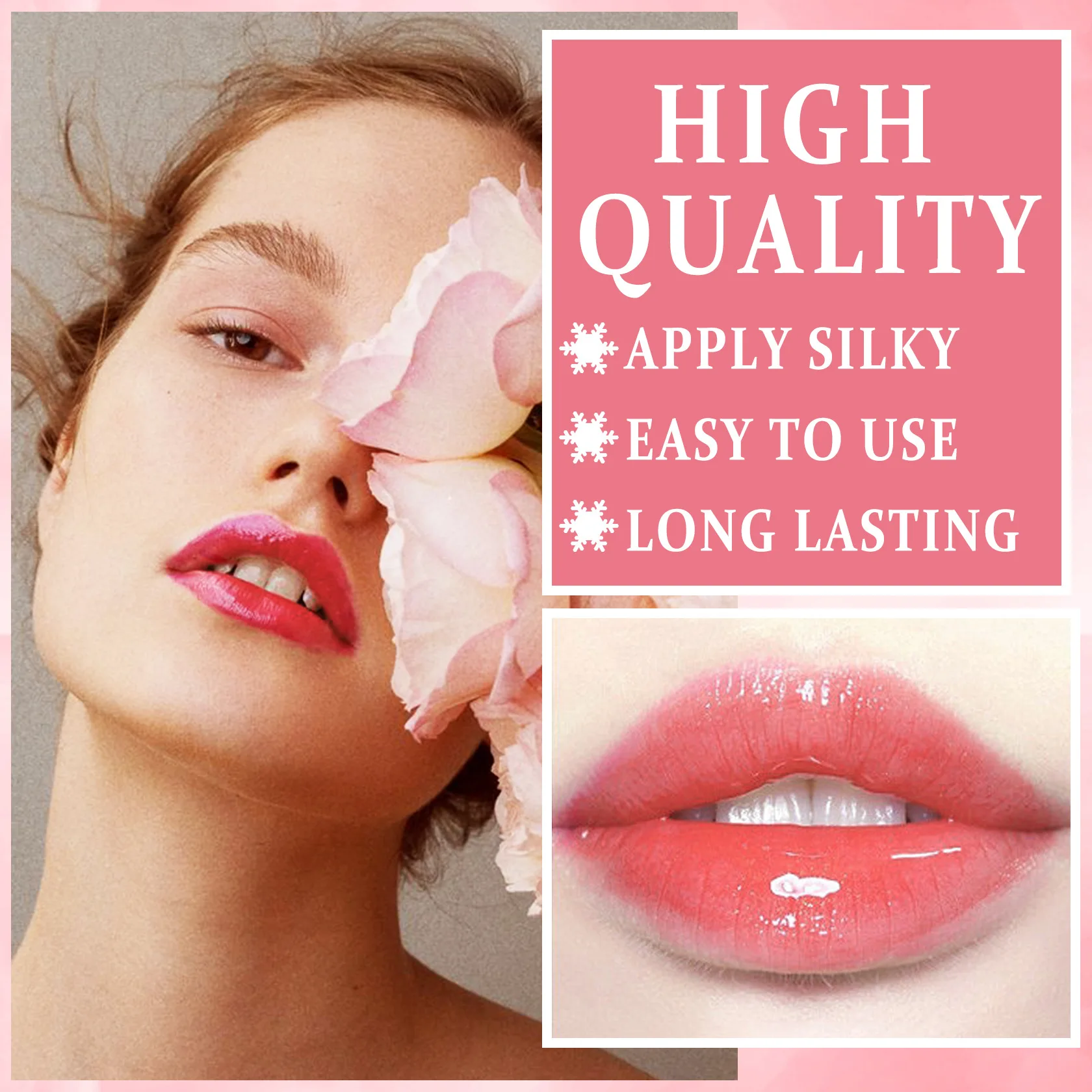 OEM Long lasting moisturizing matte lipgloss liquid lip glaze Private Label Lips dye Cheeks Waterproof Lip Tint rebranding