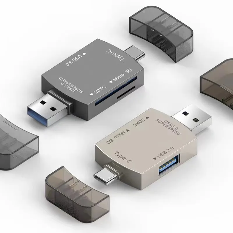 Металлический usb 3 0 type-c в 1 кард-ридер otg высокоскоростной SD