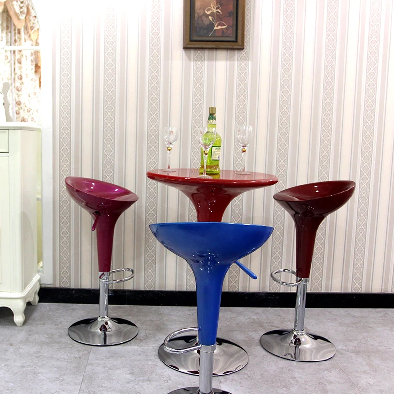 Free sample cheap commerical bar furniture OEM Fashion Bar stool Metal Frame lift bistro Swivel plastic ABS Bar stool chair
