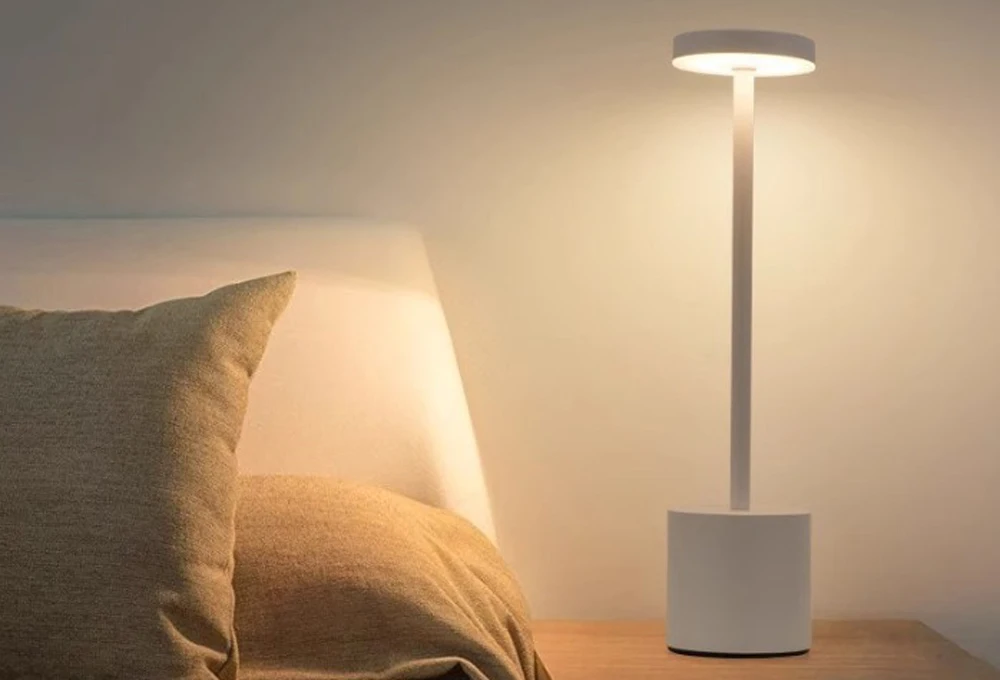 Wireless Retro Table Lamp USB Rechargeable Cordless Night Light Stepless Dimming Table Lamp