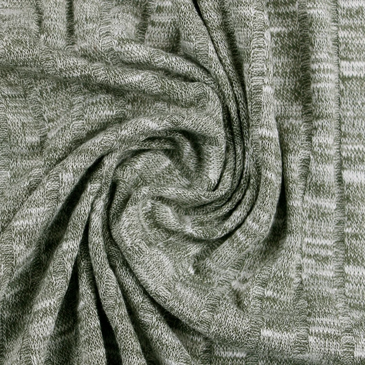 
Fabric Ribrib Brand New 19% Spandex 81% Polyester Ocean Recycled Ribbed Stretch Fabric 