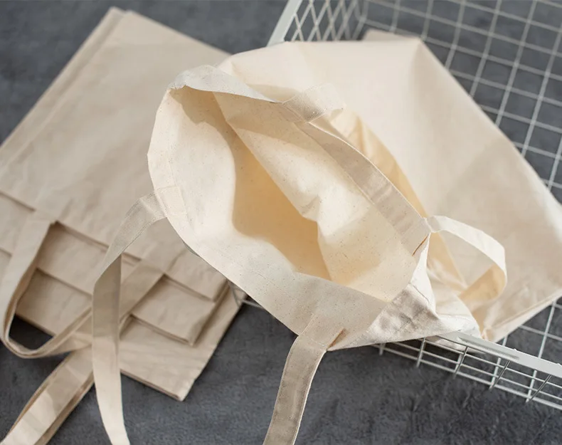 5oz  lightweight  normal thin gift Moms Teachers Tours blank  cotton canvas DIY  VINYLE logo  Grocery Shopping Cloth Bags