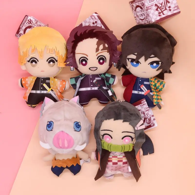Wholesale Japan Anime Kimetsu no Yaiba Plush Doll Pendant Clothes Plush Doll Demon Slayer Plush Keychains Toys