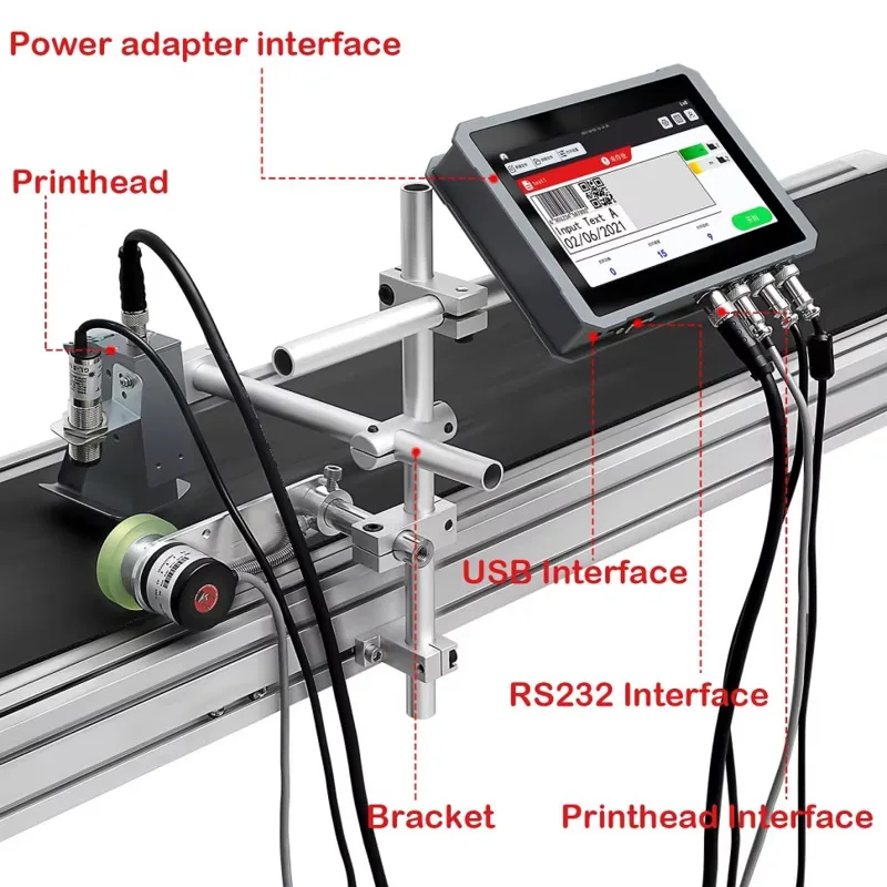 Online Automatic Code Jet Printer Date Batch Number Packaging  Inkjet Printing Machine