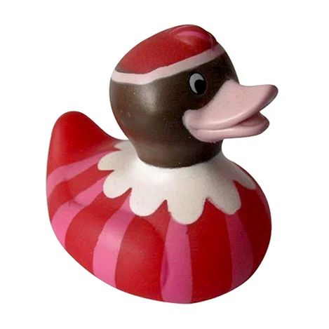 Custom PVC Yellow Crowned Duck Baby Floating Bath Toy