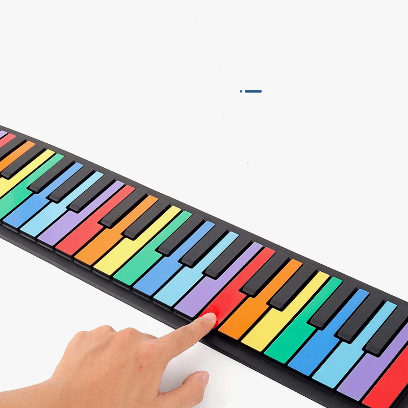2021 новый музыкальный инструмент Детский водонепроницаемый Электрический рулон пианино из натурального силикона для дошкольного образования