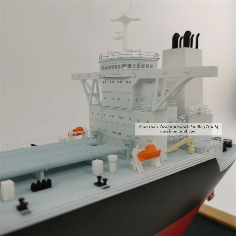 O.A.S Manufacturer High Quality Ship Model Business Gifts Cargo Boat Models  Custom 65cm HUA SAN OIL/ GAS TANKERS