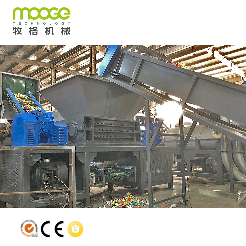 Double Axis Industrial Rubber Small Wood Pallet Scrap Tire Recycling Shredder for Sale