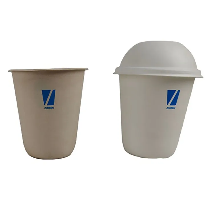 Disposable  couvercle sugarcane disposable cup lid koffiekopje deksel degradable custom paper cup