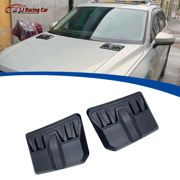 Universal A Pair Car Exterior Accessories ABS Plastic Car Bonnet Protector Hood Scoop Cover