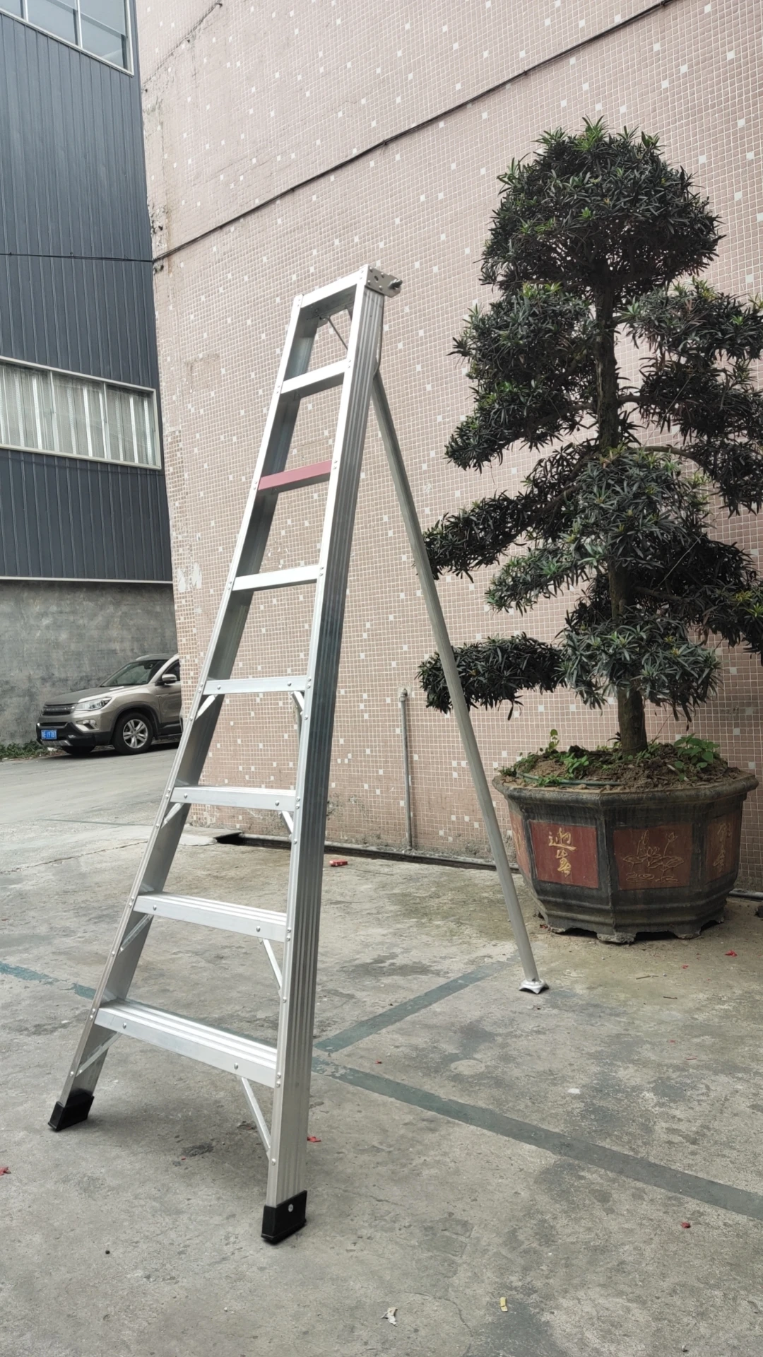 Tripod aluminum Agriculture 10 Steps Orchard Cherry Aluminum Harvest Tripod Fruit Ladder repair tree ladder